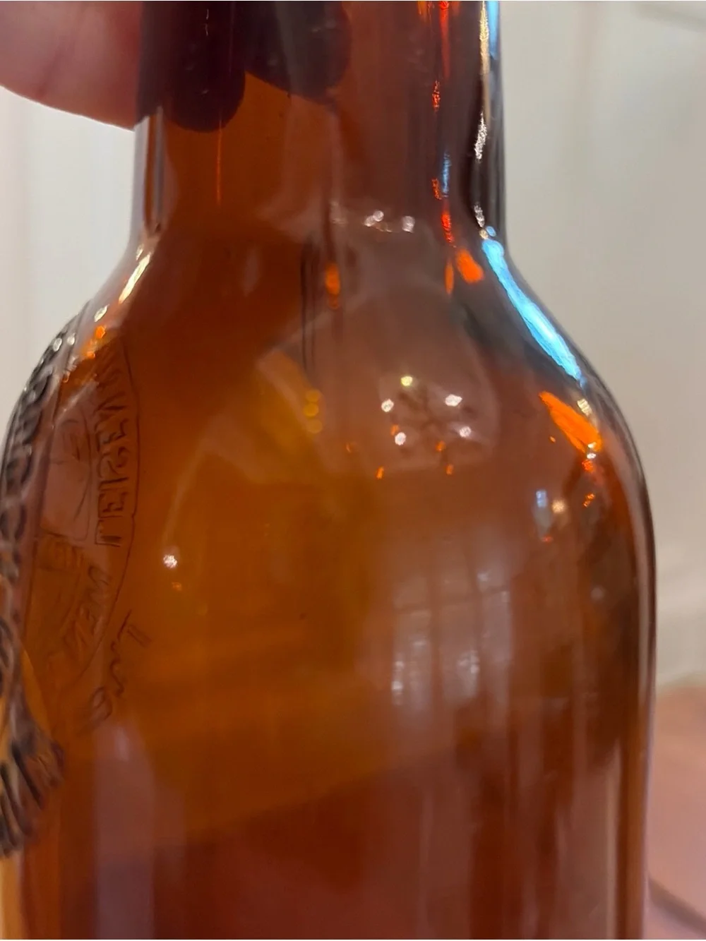 Two Antique Leisen & Henes Menominee MI Beer Bottles Pre-Pro WF&S Cream City